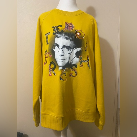 Elton John x Teddy Fresh Collab Embroidered Pull Over Sweatshirt Crewneck Size L - Picture 1 of 13